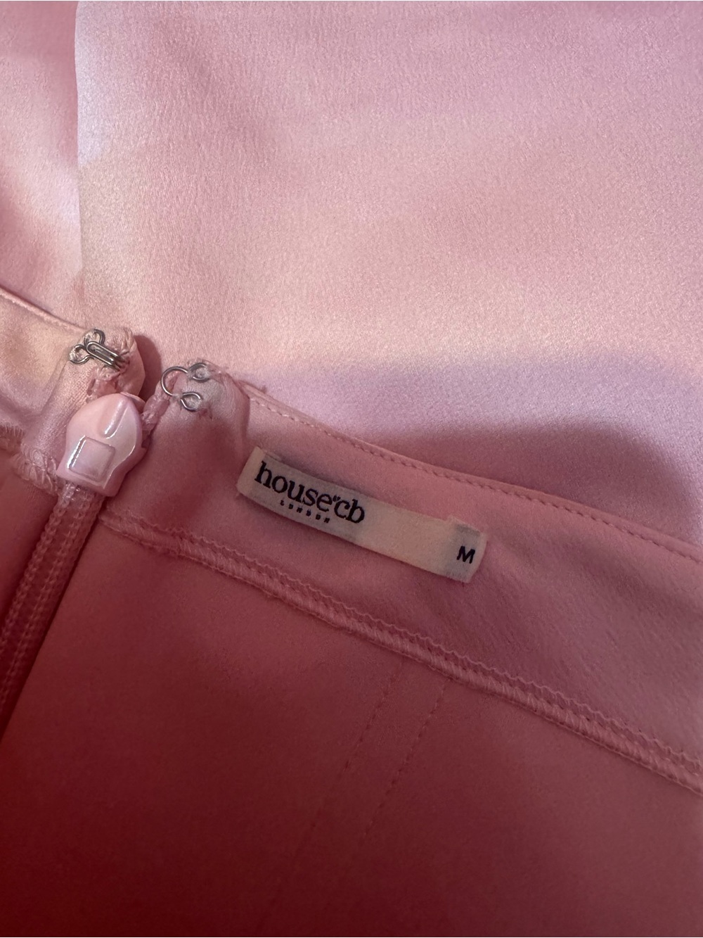HOUSE OF CB Jasmine Strapless Satin Corset Pink Mini Dress. Size M - Picture 10 of 12